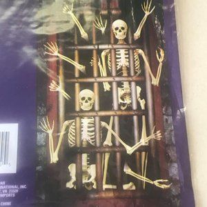 Indoor/Outdoor Halloween Jailed Skeletons Window/Wall Decoration